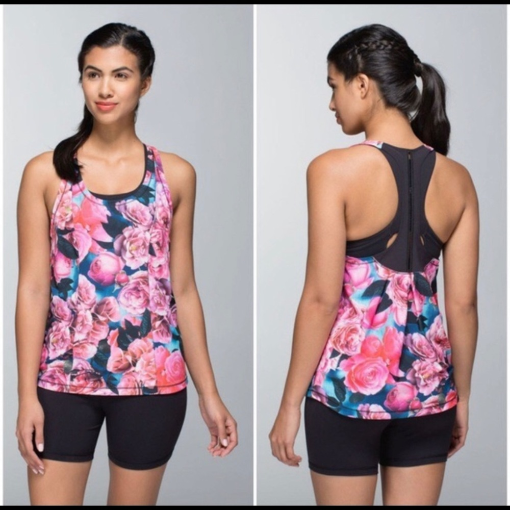 Lululemon Secret Garden Lightened Up Singlet Tank